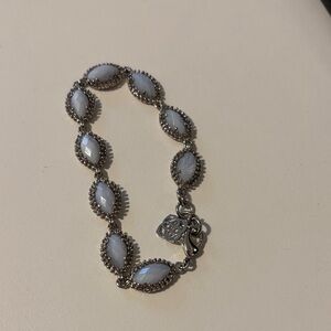 Kendra Scott Silver and Lilac bracelet